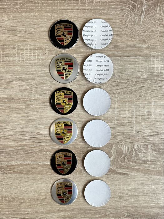 Conjunto 4 Centros Jantes Porsche 56mm 60mm 65mm 68mm 76mm