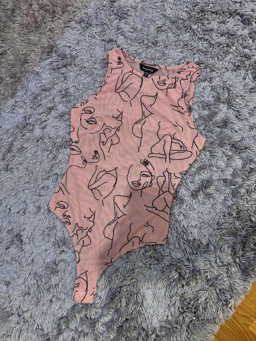 body damskie koronkowe różowe NaaNaa