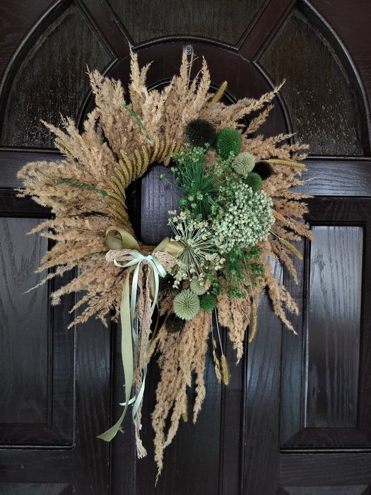 Jesienny wianek na drzwi