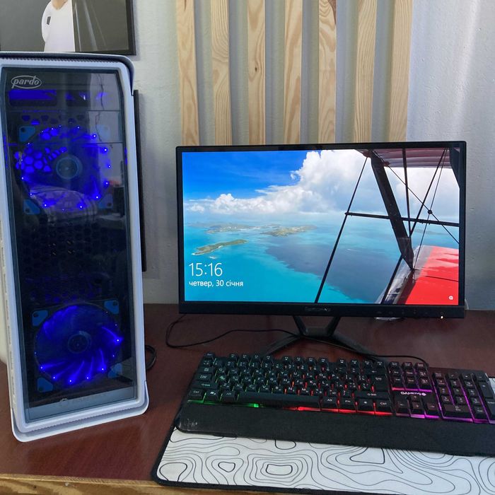 Комп'ютер I3 10105 та монітор lenovo 24 діагональ