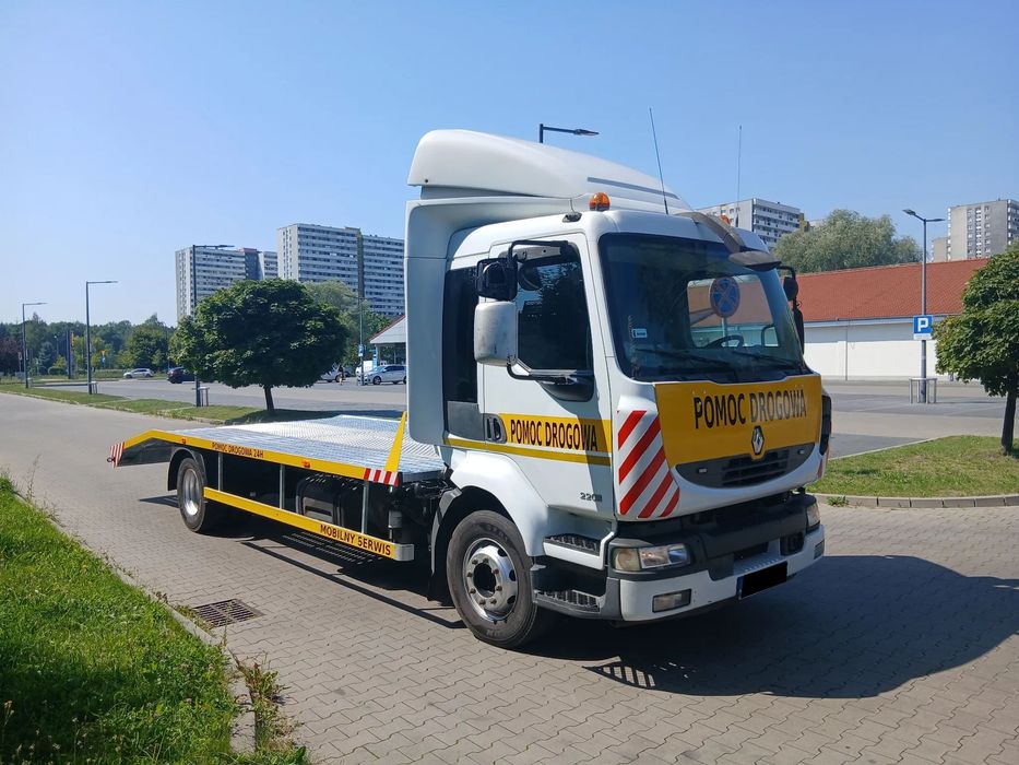 Renault MIDLUM 12.220 POMOC DROGOWA HOLOWNIK  LAWETA ŁADOWNOŚĆ 6600Kg  Autolaweta