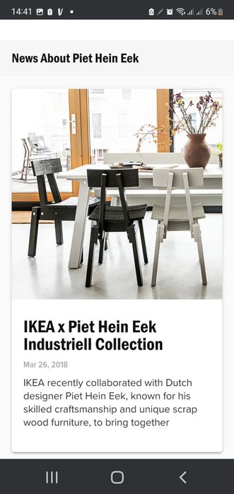Cadeira ikea coleção industriell