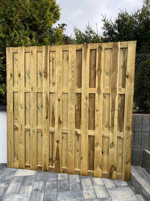 Pergola PŁot Drewniany Eco Pionowy 180x180 cm Pergole  Ogrodzenie Drewnienie