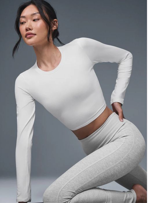 Alo Alosoft Crop Finesse Long Sleeve