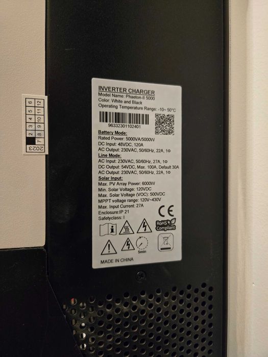 Інвертор NetPRO Phaeton II 5 кВт, універсал перетворювач та сонячний