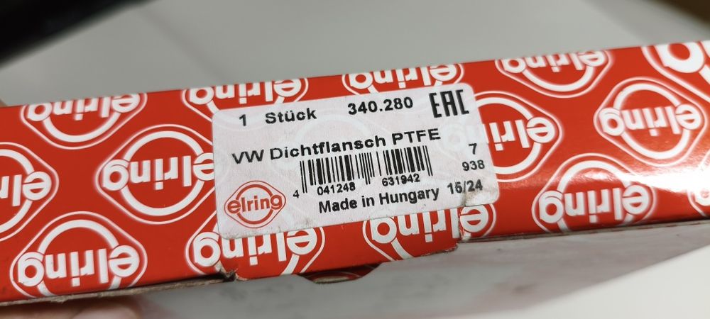 Сальник коленвалу задній Elring 340.280  04L 103 171E