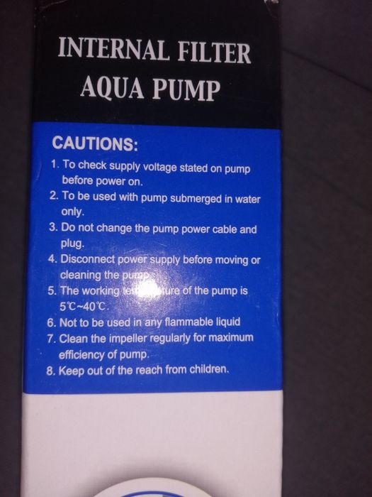 Filtro aquário 500L/h ultra silêncioso