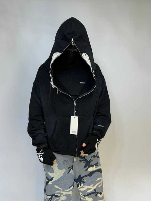 Худі Project Grailz GR Mastermind zip up чорна зіпка зипка фулл кофта