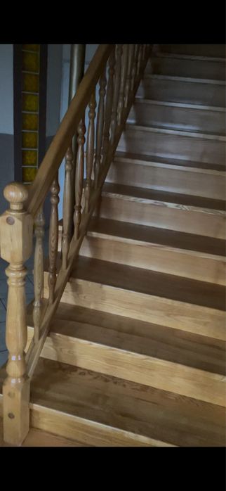 Schody jesionowe, zdemontowne 105x26