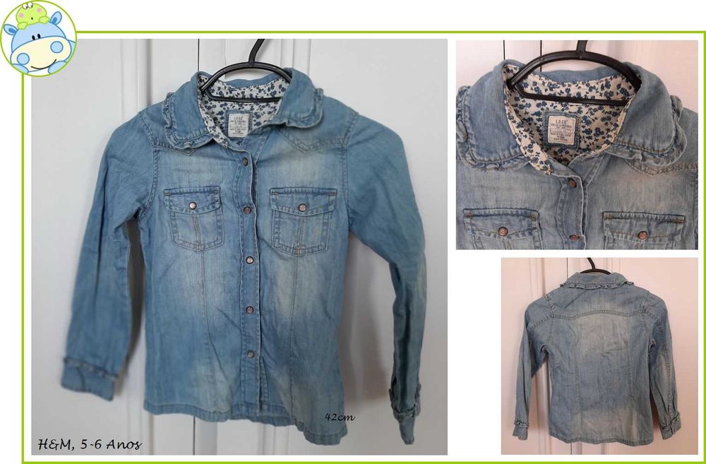 5-6Anos Menina Outono/Inverno - vestidos, camisas e sobretudos