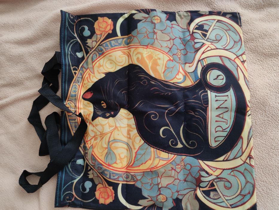 Сумка з тканини з принтом, яскрава