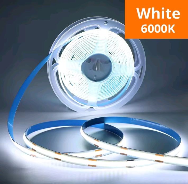 3-5 метрів Led стрічка сенсор USB Cob 5V 1-2 A холодне світло 6000К