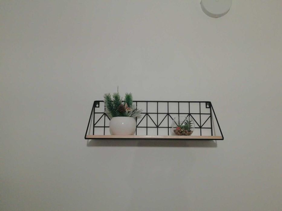 Loftowa dekoracja ścienna kwietnik dom 2 sztuki