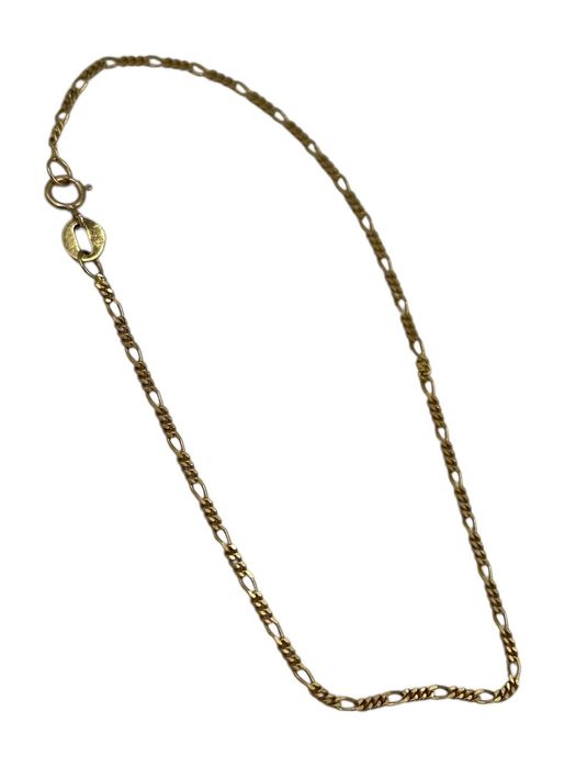 Złota bransoletka - Splot FIGARO - P.585