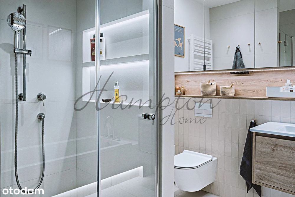 Nowoczesny apartament z dużym balkonem i recepcją