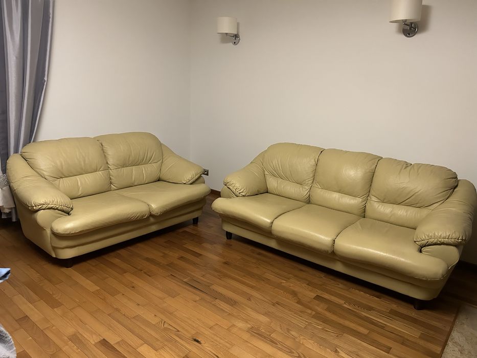 Kanapa 3os i 2os Skóra POLSKA Stan Bardzo Dobry