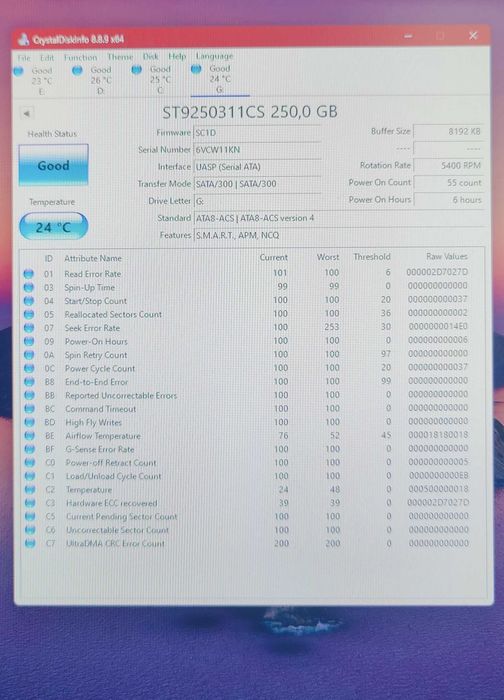 Dysk Zewnętrzny Przenośny Seagate - USB 3.0 - 250 GB - złącze USB-C - USB-A