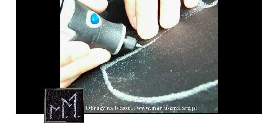 Serce Obrazek ręcznie grawerowany/malowany na blasze... Staloryt/Akryl