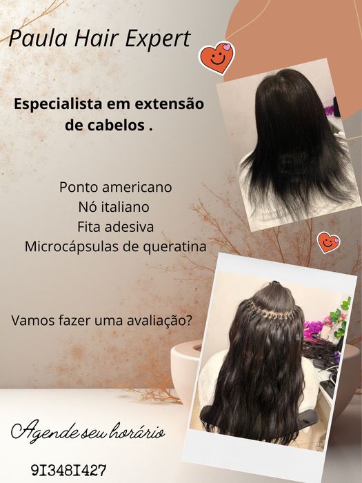 Extesão de cabelo