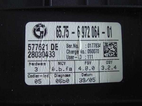 Sensor Anti-Roubo/Detector de Movimento BMW 3 Touring (E91)