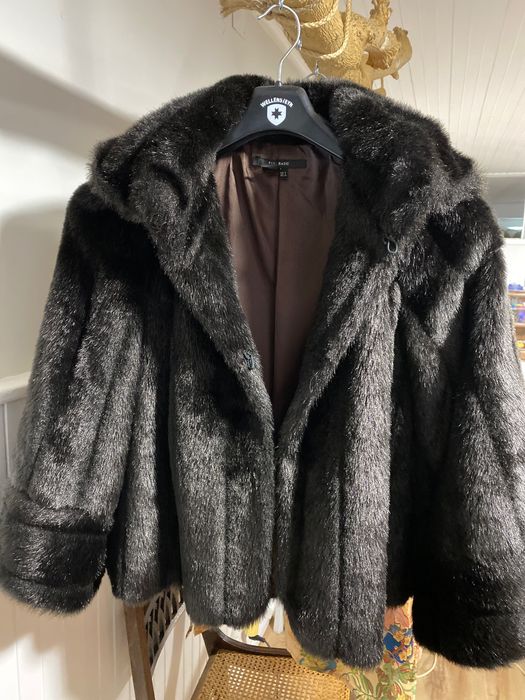 Casaco o preto imitação pêlo