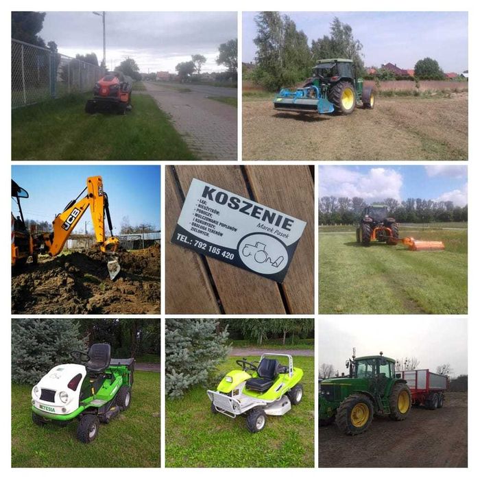 Porządkowanie działek koszenie traw nieużytków glebogryzarka separacyj