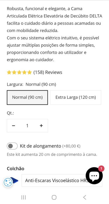 Cama articulada eléctrica