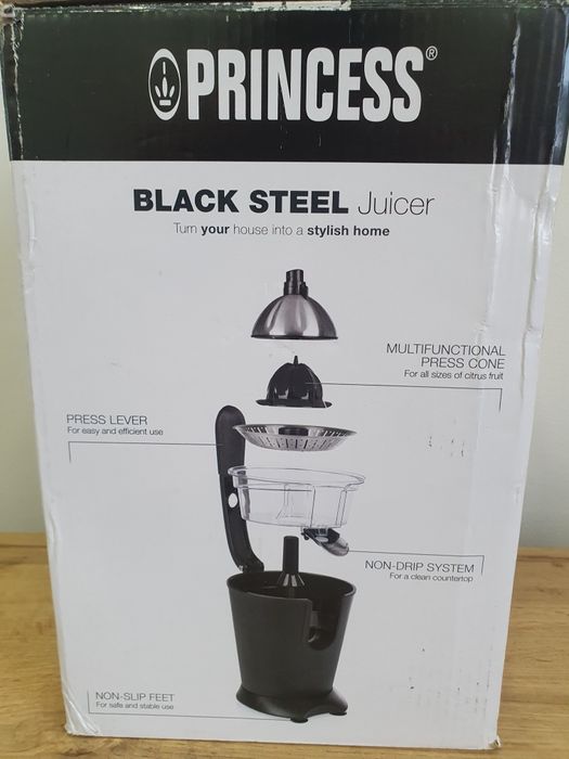 Wyciskarka do cytrusów Princess Black Steel 160W