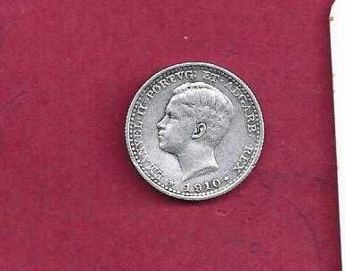 MONARQUIA  D. MANUEL II  100 REIS 1910  PRATA