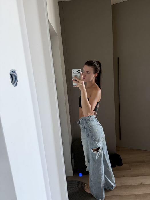 Рыанные джинсы Zara