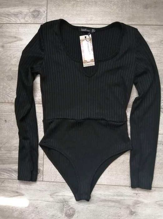 Body modny prążek Boohoo 34