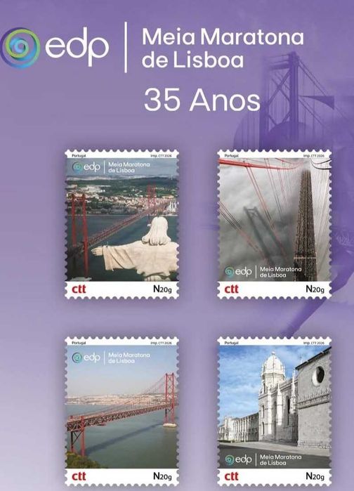 BOOKLET selos CTT - 35 anos Meia Maratona EDP Lisboa - 2026