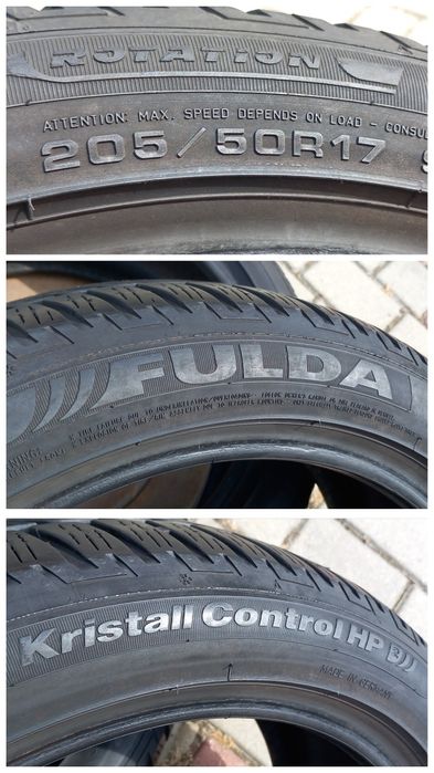 205/50 R17 FULDA 24рік 6мм Пара