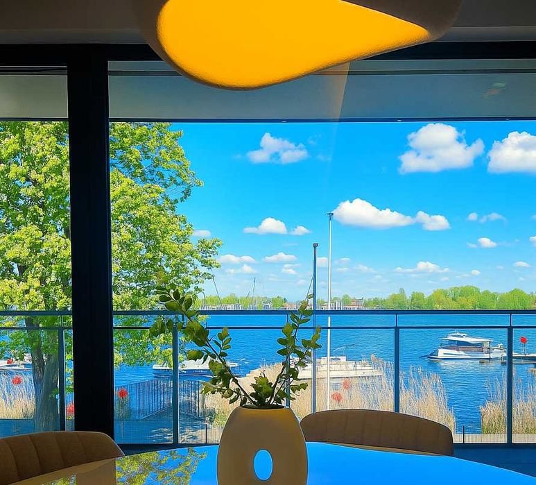 Marina Ostróda IV -super widok na jezioro, klima, ogród/taras, Ostróda