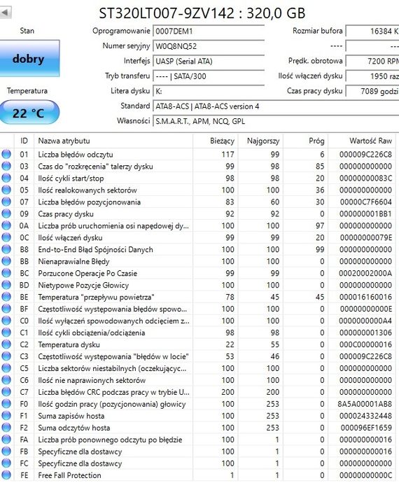 Dyski Hitachi, HGST 500GB i 320GB 2,5 cala