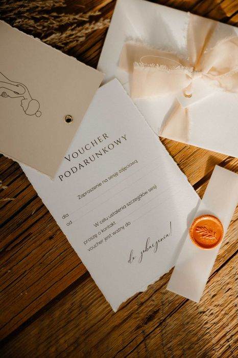 voucher na sesję fotograficzną - zaproszenie na sesję