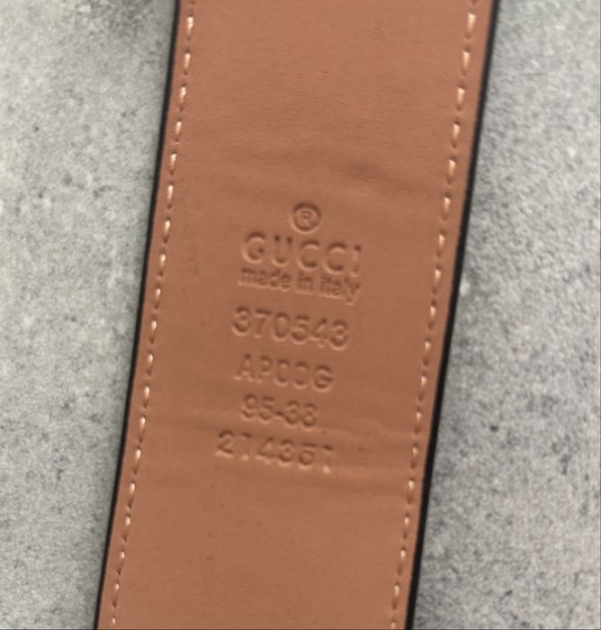 Pasek gucci nowy szara klamra