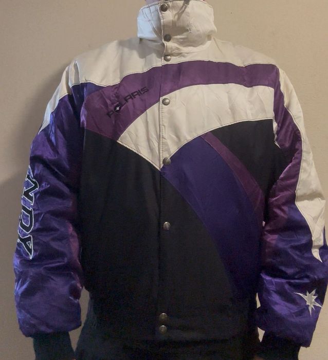 Casaco Polaris branco e roxo - Tamanho M