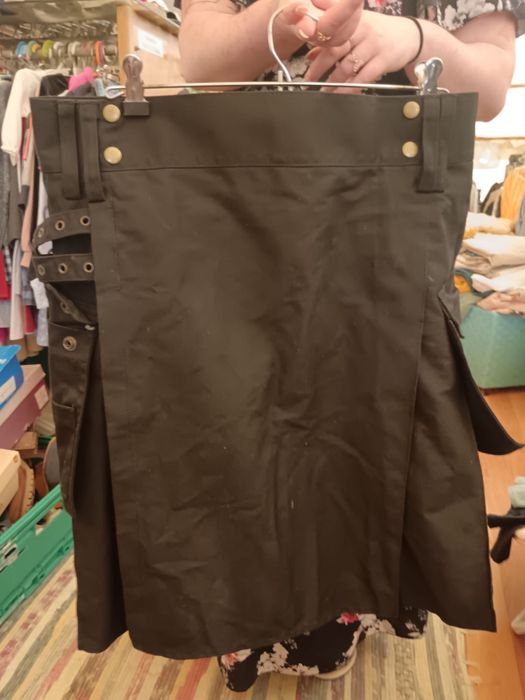 Kilt em tecido preto