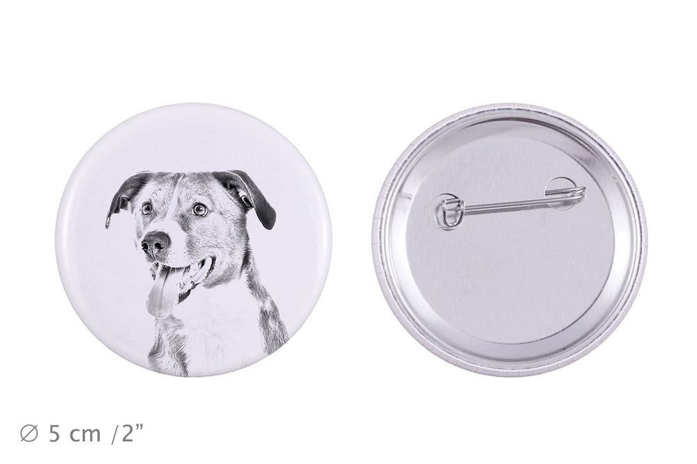 Pinczer austriacki przypinka z psem duża Art-Dog