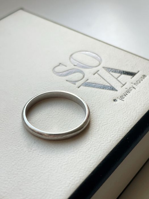 обручка біле золото (розмір 16,5) sova jewelry