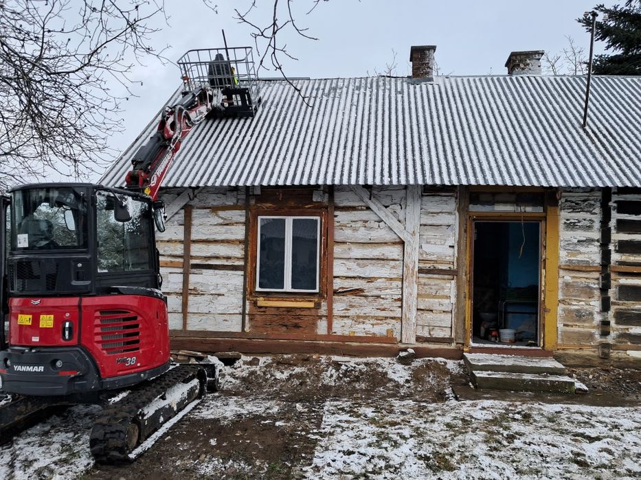 minikoparka mini koparka fundamenty odwodnienia przyłącza rozbiórka