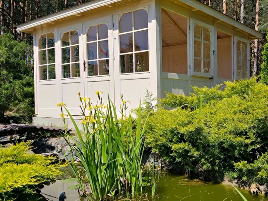 Altana 23 3x3 Szklana Z ozdobami Z Gontem i Impregnacją od PRODUCENTA