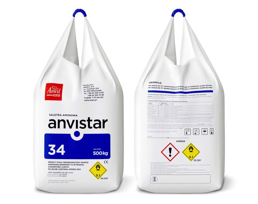 Saletra  ANVISTAR- 34 % N dostawa HDS całe Lubelskie