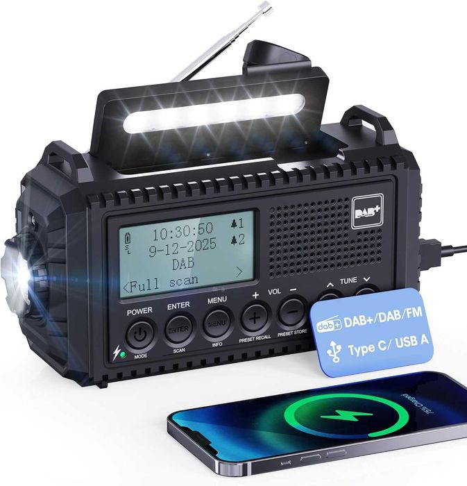Radio DAB Wind Up, radio awaryjne zasilane energią słoneczną