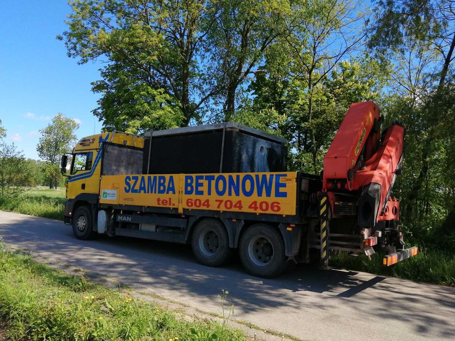 Szamba, zbiorniki betonowe na deszczówkę 4,5,6,8,10,12m3