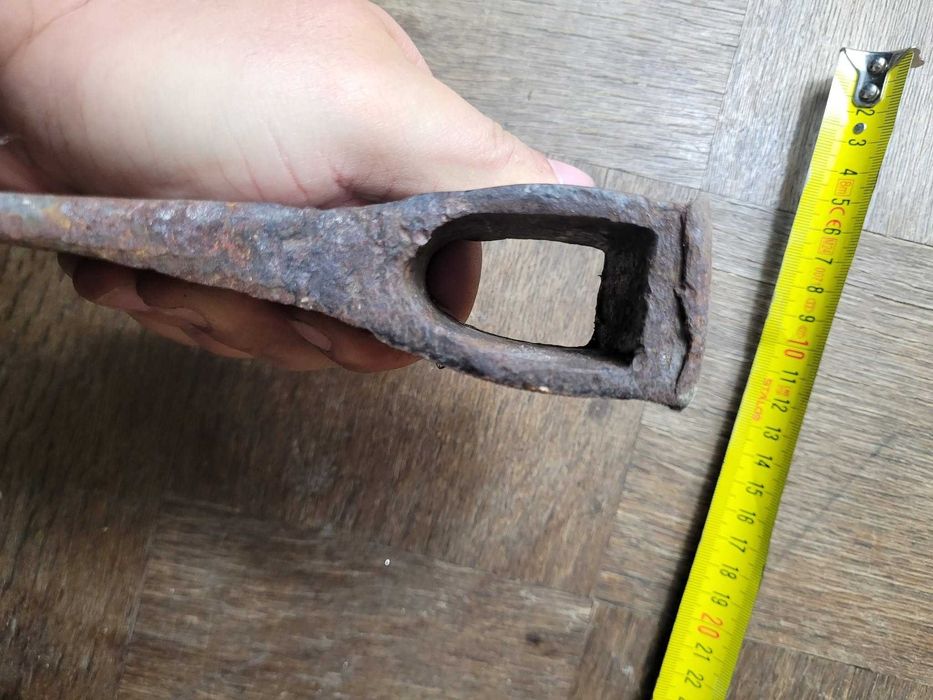 Stara siekiera żeleźce PRL 1 kg do renowacji bushcraft stal