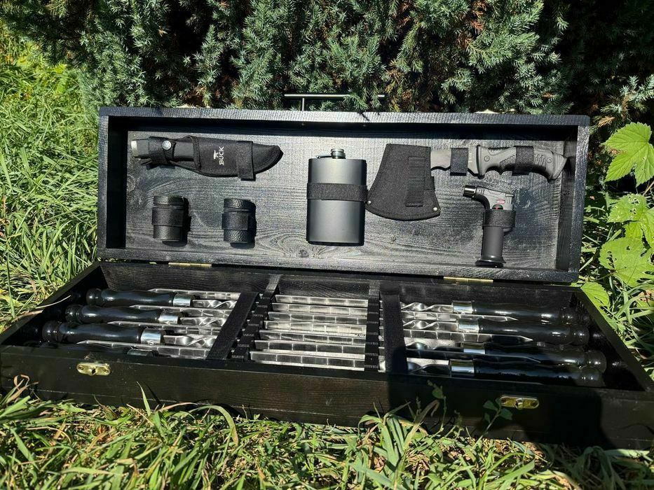 Подарок шампура 3 мм в кейсе зсу мужчине командиру на день рождения