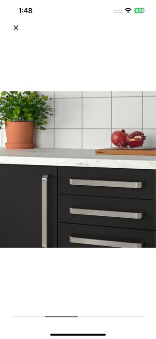 Puxadores Inox ikea 6 unidades