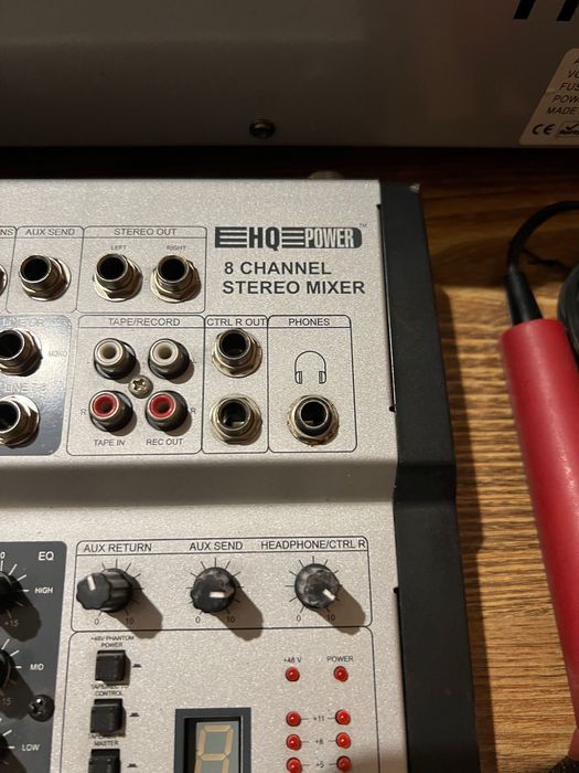 DJ zestaw - dymiarka, mikrofony, kable, inne